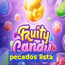 pecados lista